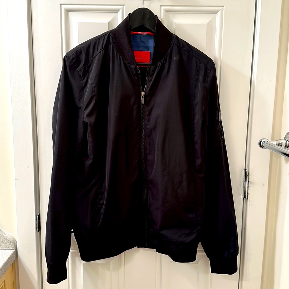 Zara Black Bomber Jacket